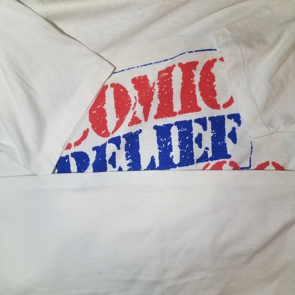 Vintage 90s Comic Relief Tee Robin Williams, Whoopi Goldberg etc... - Picture 4 of 6